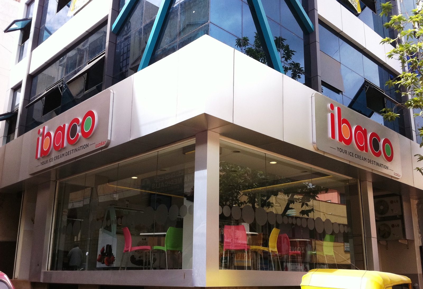 Ibaco ice cream parlour storefront