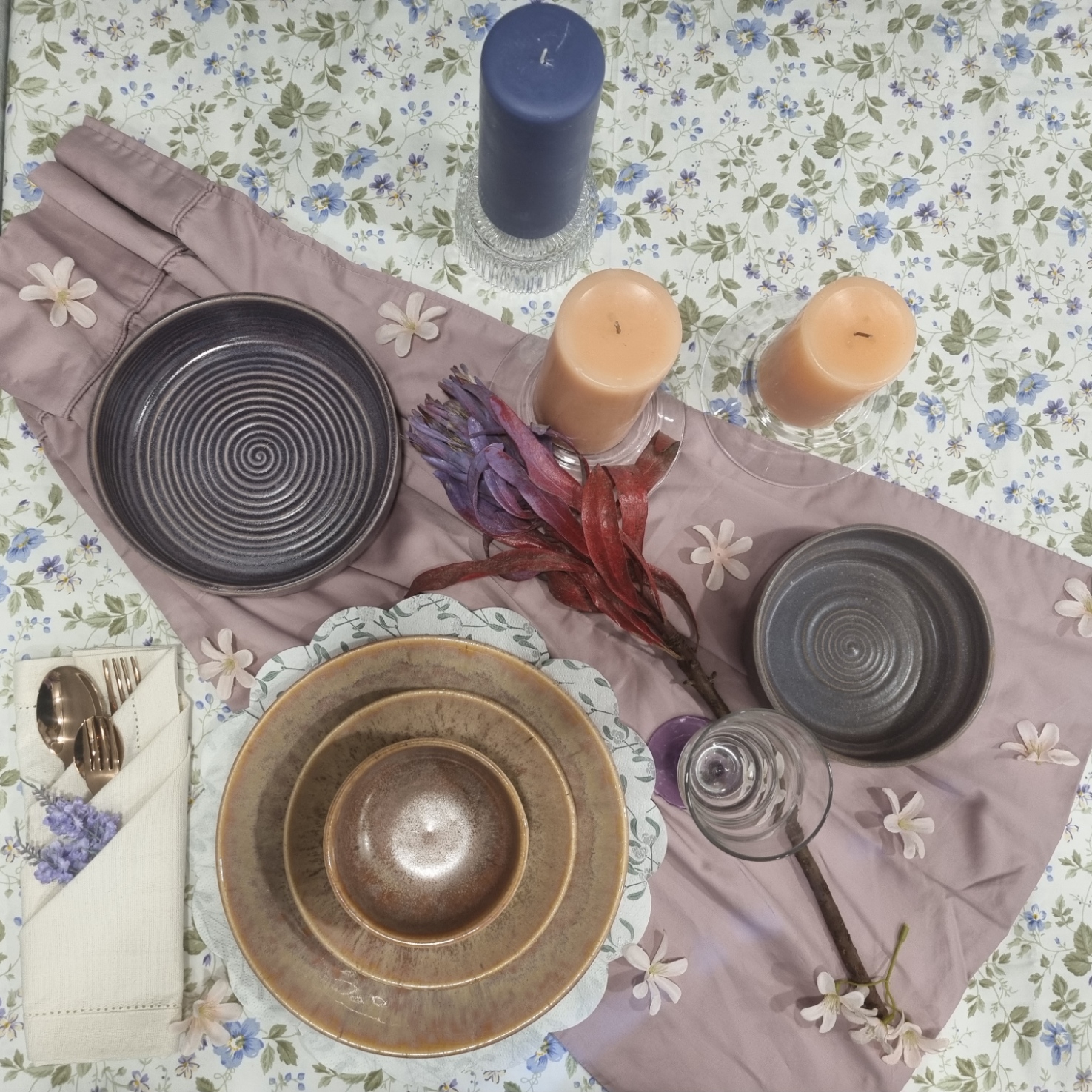 Lavender tablescape