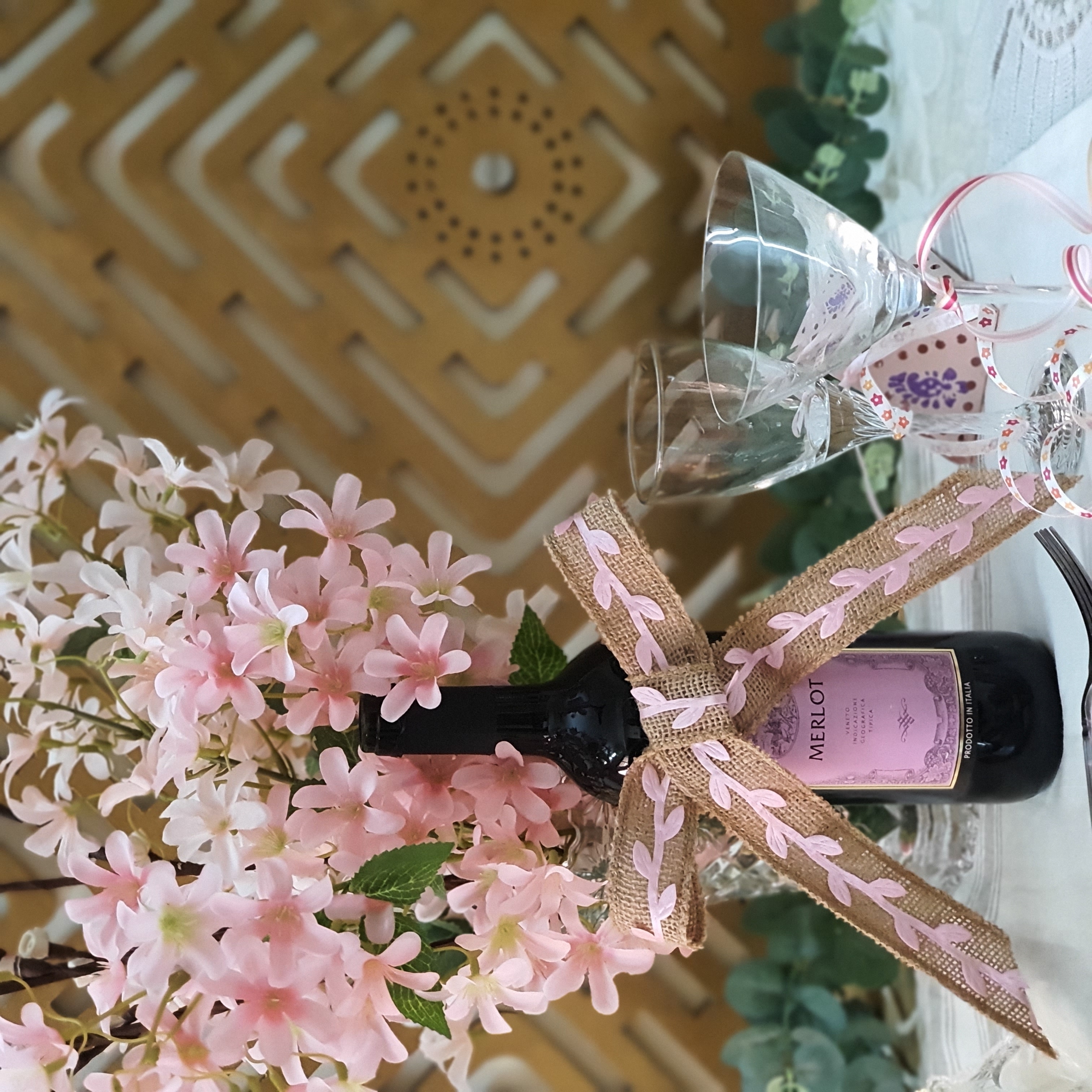 Valentine's Day tablescape and vignette